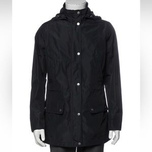 Barbour black raincoat